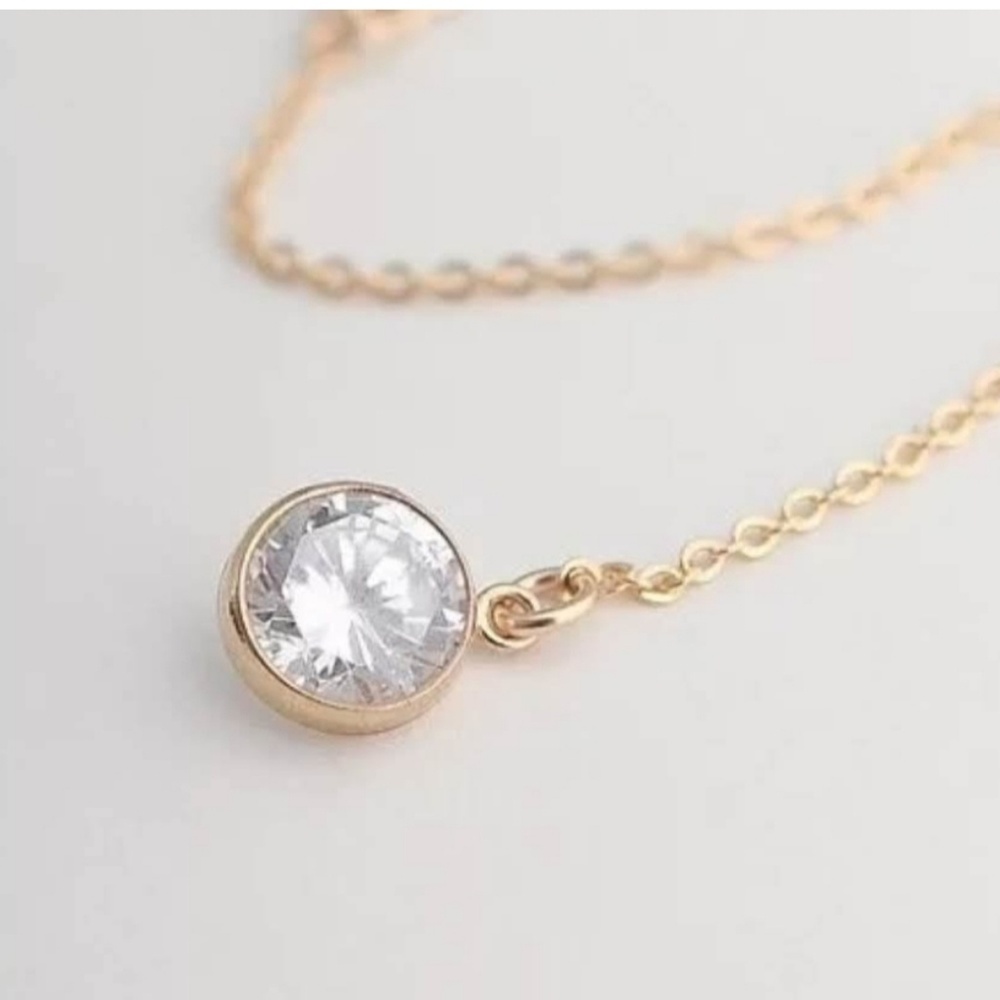 Sexy Lariat Rhinestone Bar Gold Choker Necklace - Picture 2 of 11